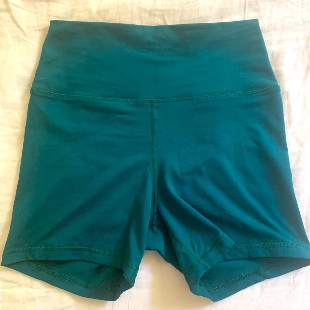 Teal True High Contour Fleo Shorts